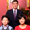 I.ご一家　お父様 / ビジネスコース、ご長女 / 中学生コース、ご長男 / 小学生コース