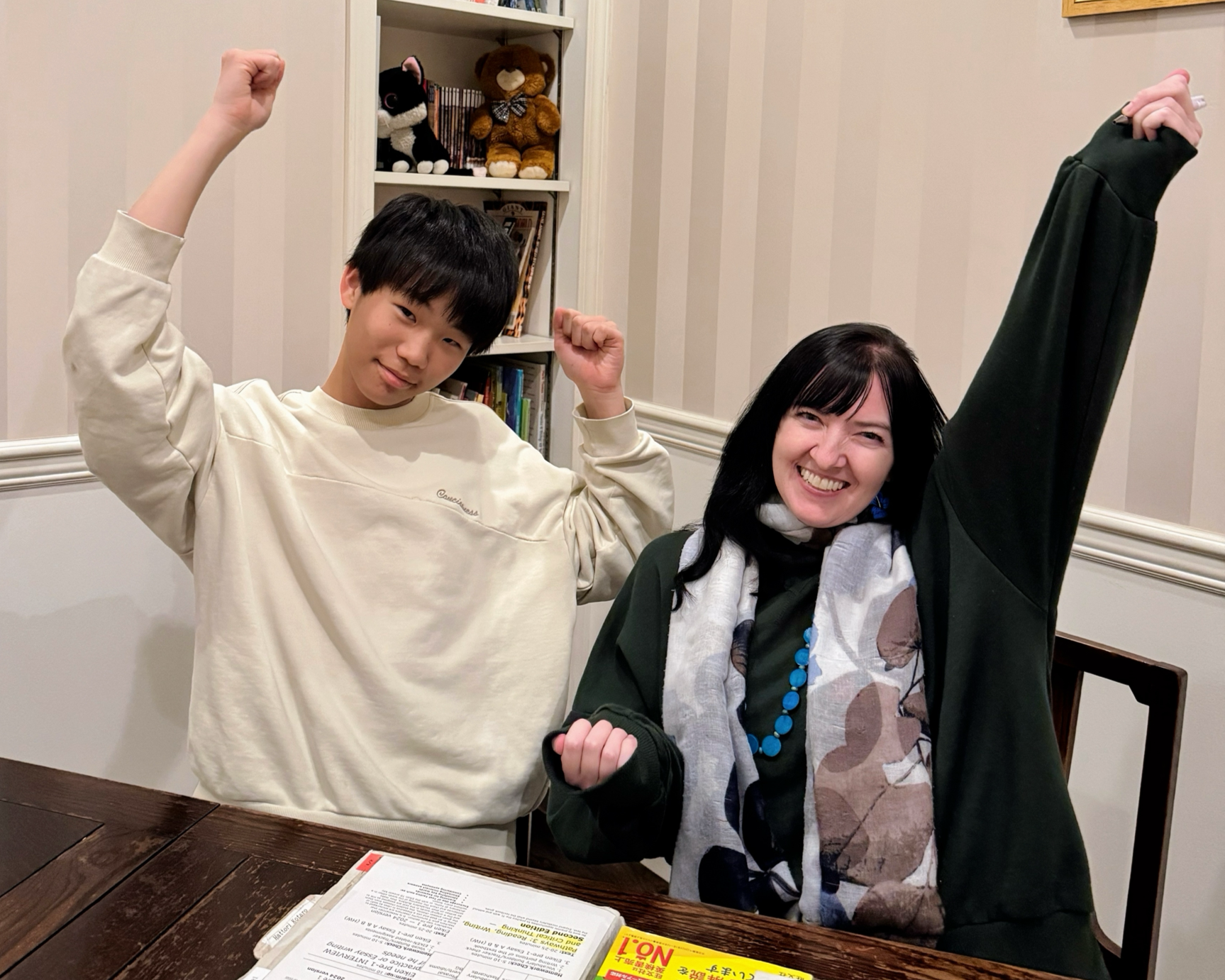 H.K.様（中３）　ISE歴：7年継続中　　　　　　　神奈川県立多摩高、桐蔭高（プログレス）合格　　英検2級合格（小6当時）